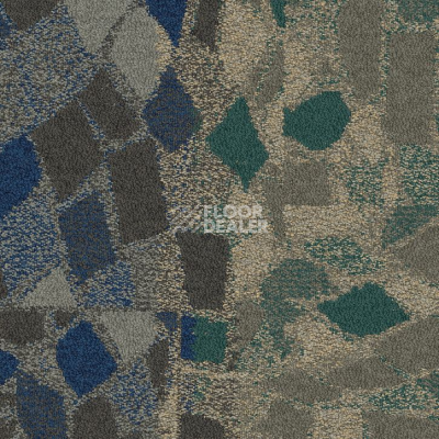 Ковровая плитка Interface Collection Human Connections Stone Course 8343002 Teal фото 1 | FLOORDEALER